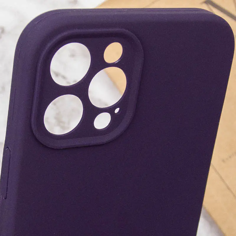 Чохол Silk Full Camera Protective (AA) NO LOGO для Apple iPhone 12 Pro Max (6.7") Фіолетовий / Elderberry - фото 6