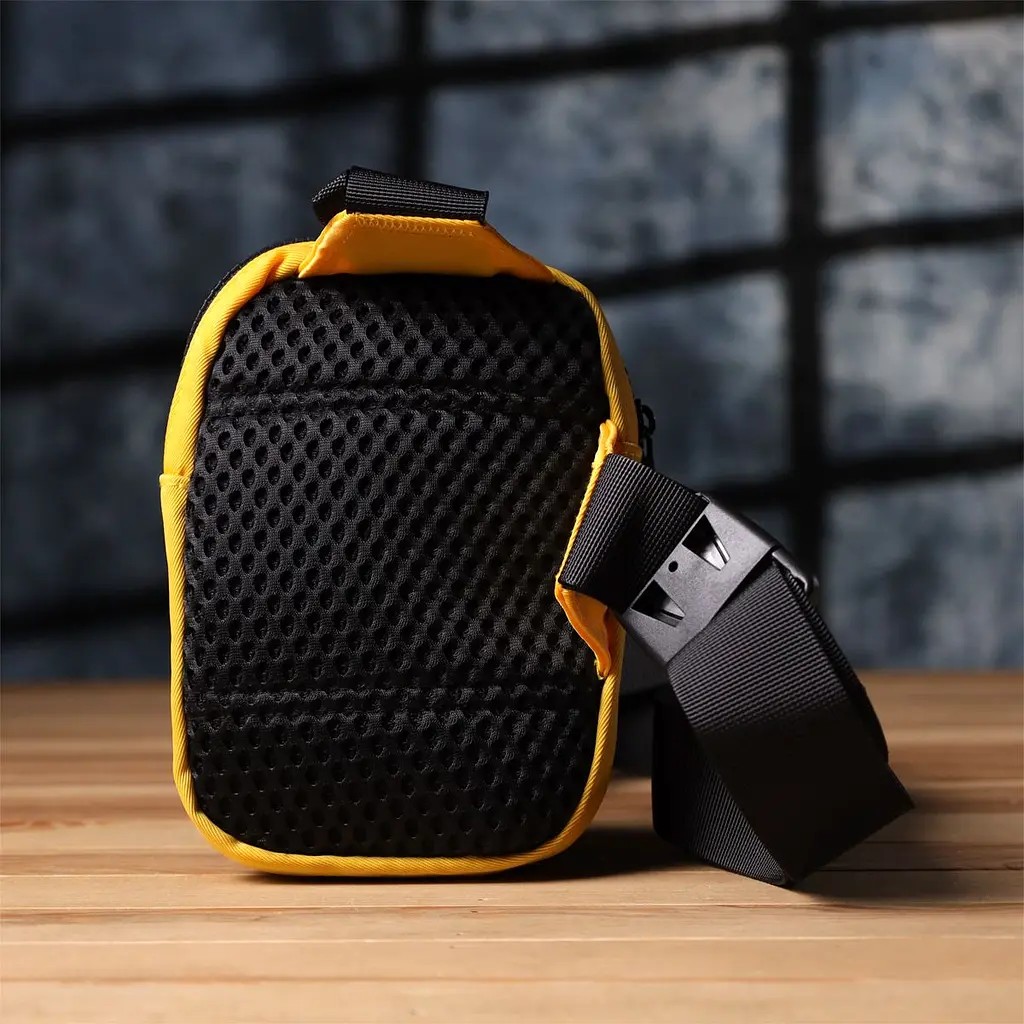 Слінг сумка для подорожей із якісного текстилю Vintage s_15155 жовта - фото 8