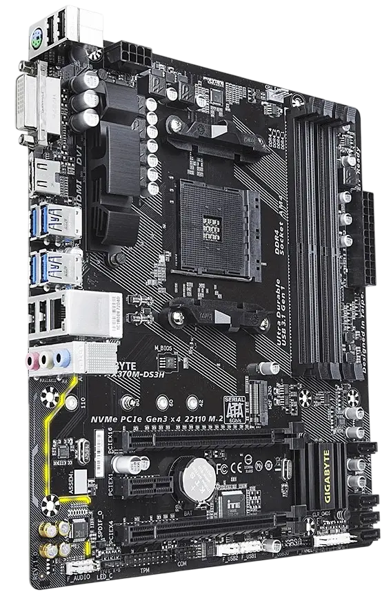 Материнская плата Gigabyte GA-AX370-DS3H Socket AM4 (GA-AX370-DS3H) Б/У - фото 2