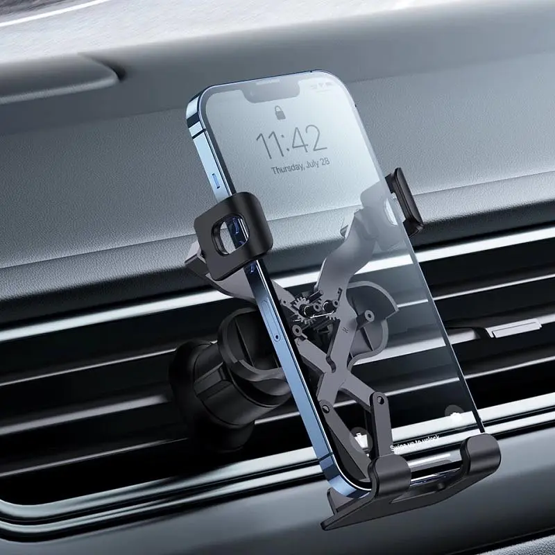 Автотримач Baseus Stable Gravitational Car Mount Lite (Air Outlet Version) (SUWX01) Чорний - фото 2