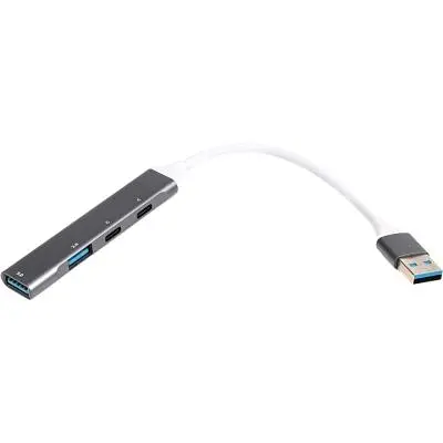 Концентратор Maxxter USB 3.0 to 1xUSB 3.0 + 1xUSB 2.0 + 2xUSB-C (HU3A-4P-03) - фото 2