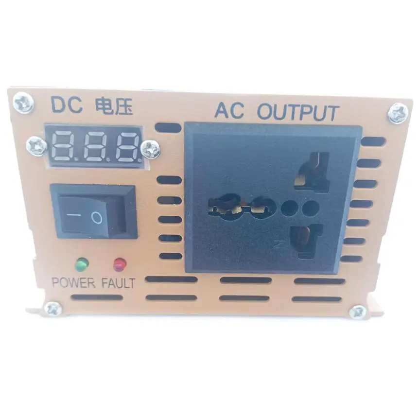 Инвертор напряжения Tigee Power Inverter 004 c 24V на 220V 2500W чистая синусоида Yellow, 1 розетка (11042) - фото 3