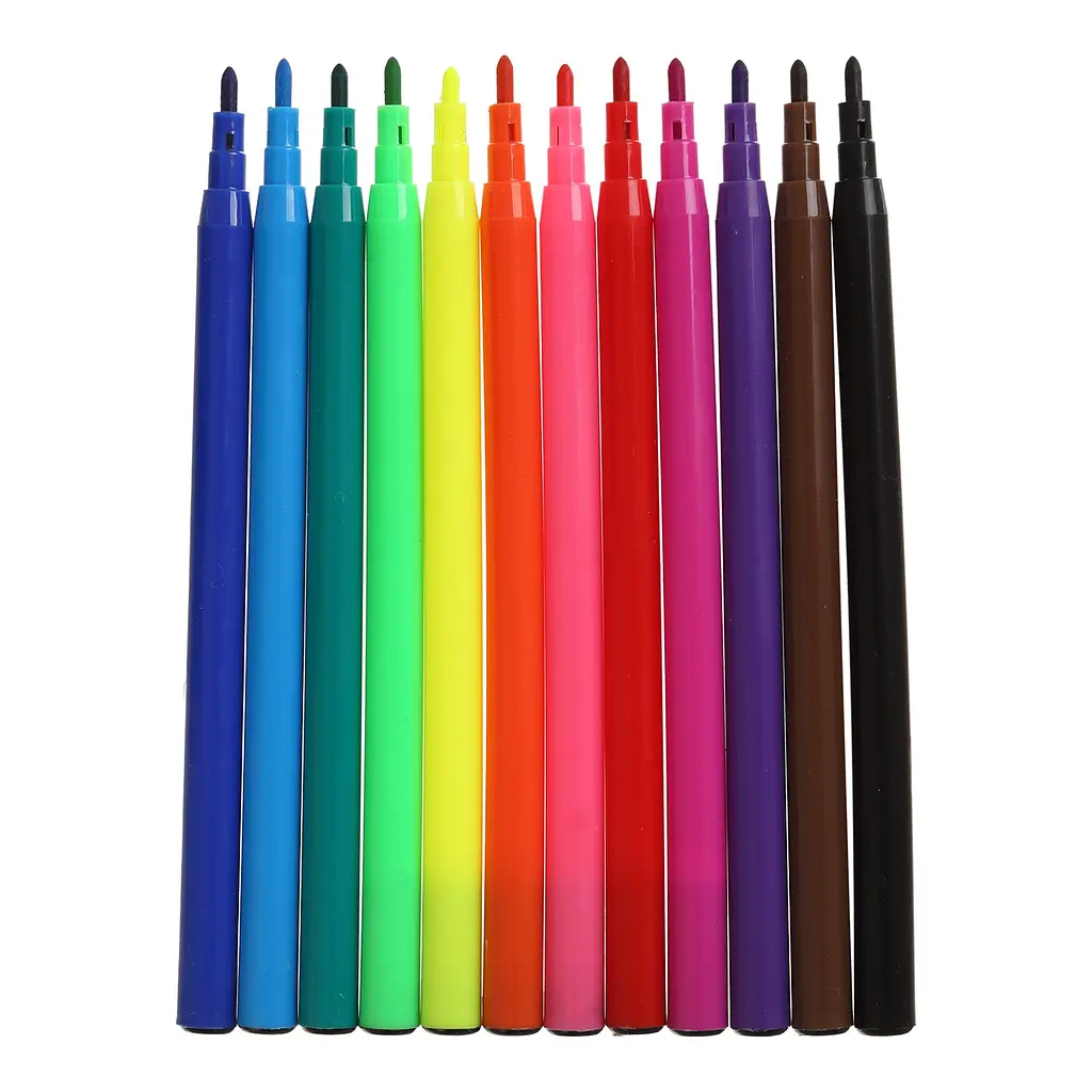 Фломастери кольорові 12 кольорів "Коти та собаки", KIDS LINE ZB.2815 ZiBi (4823078987686) - фото 2