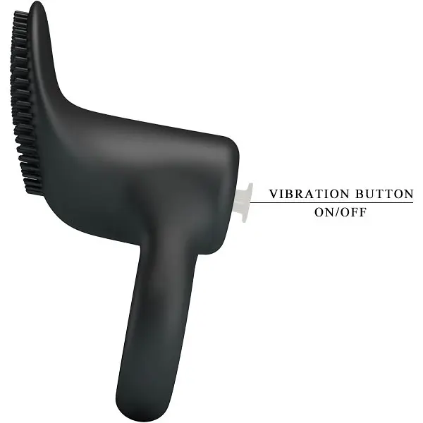 Віброкільце зі стимулятором із язичками Pretty Love LyBaile Cobra Penis Ring Vibrating Black, 5.1х2.6 см (чорний) - фото 5