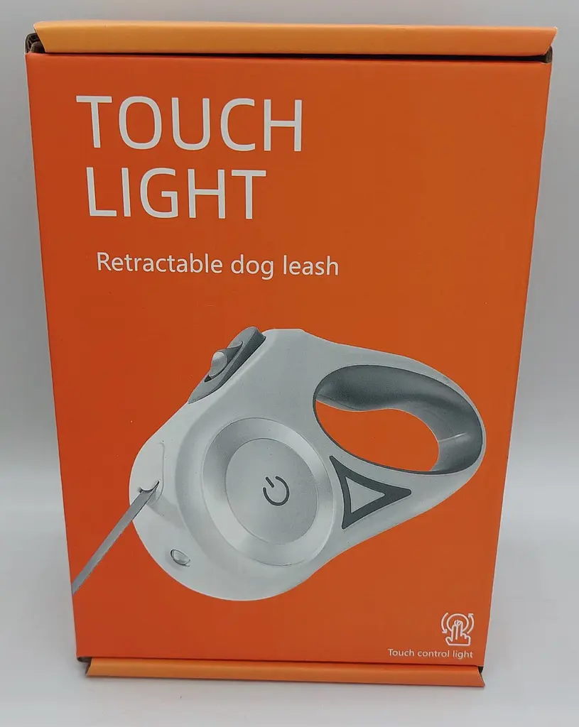 Повідець-рулетка Touch Light білий 3 м - фото 5
