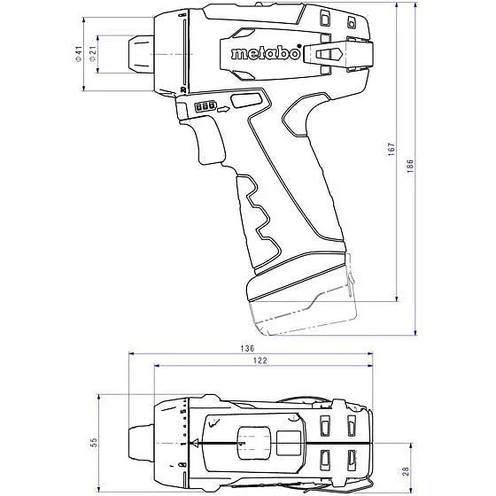 Дрель-шуруповерт Metabo PowerMaxx BS Basic (600984500) [119772] - фото 6