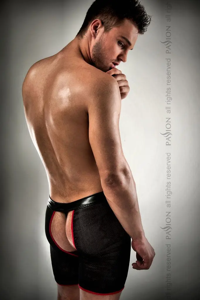 Чоловічі трусики-шорти Passion 012 THONG black L/XL - фото 2