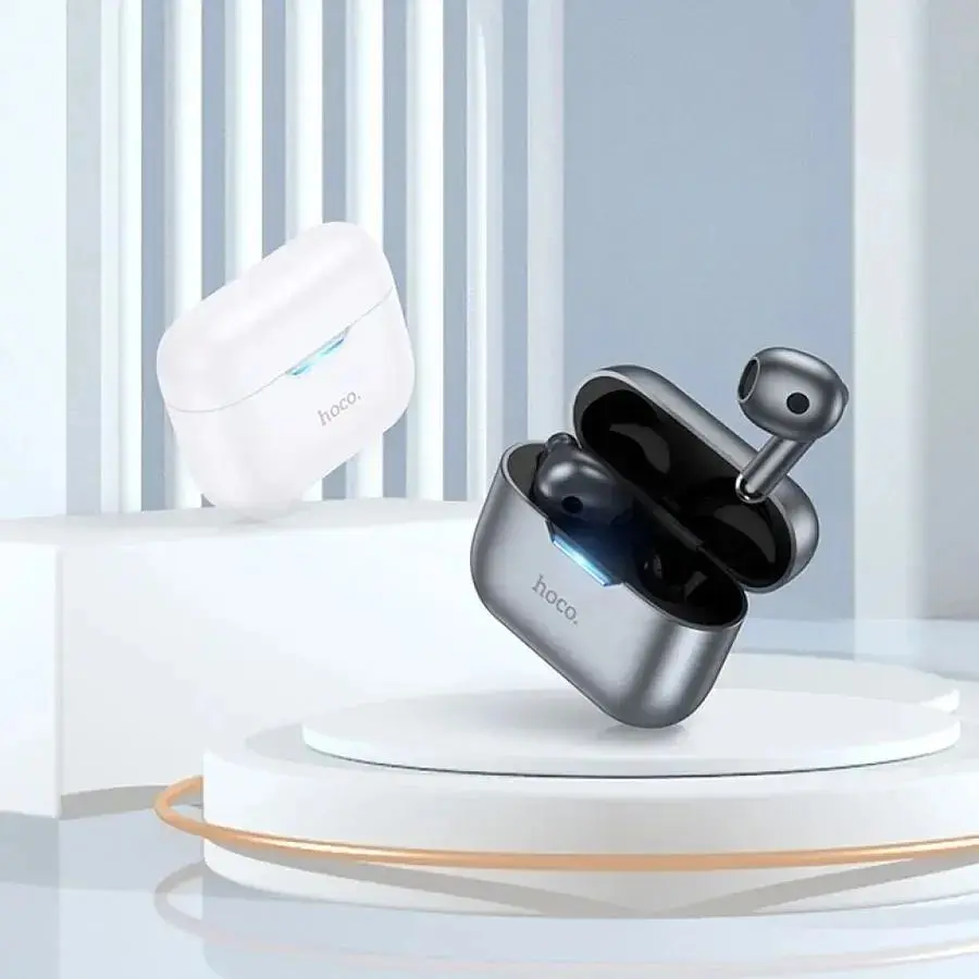 Наушники беспроводные Hoco EW34 tws серые Metal Gray (6931474791047) - фото 4