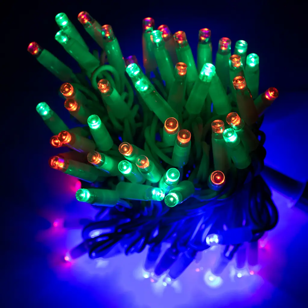 Светодиодная новогодняя гирлянда Line M-1, 11 м, 90 LED, разноцветное свечение, 220V, для ёлки и окна - фото 5