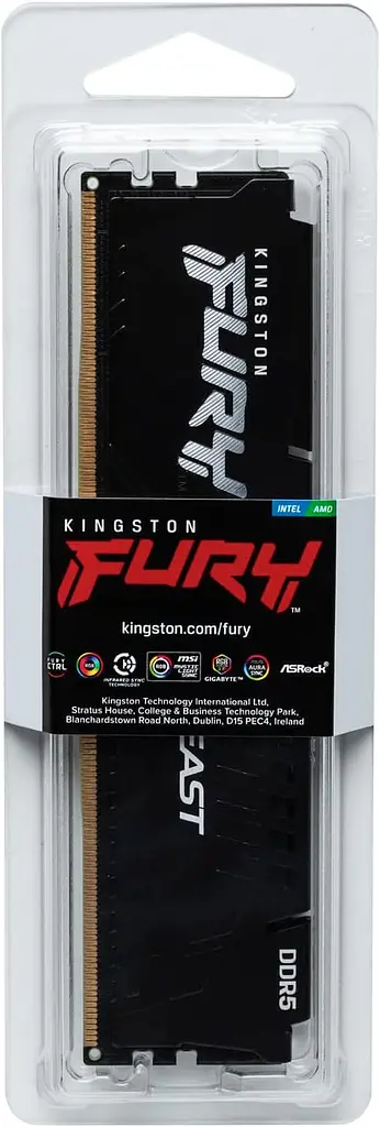 Память для ПК Kingston DDR5 32 ГБ 6000 FURY Beast - фото 5