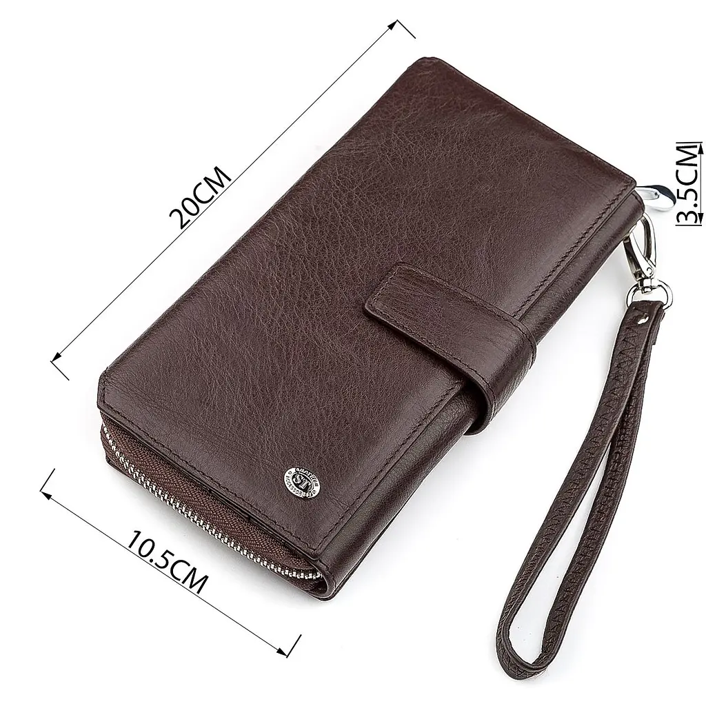 Гаманець жіночий ST Leather 18457 (ST228) з натуральної шкіри коричневий - фото 7