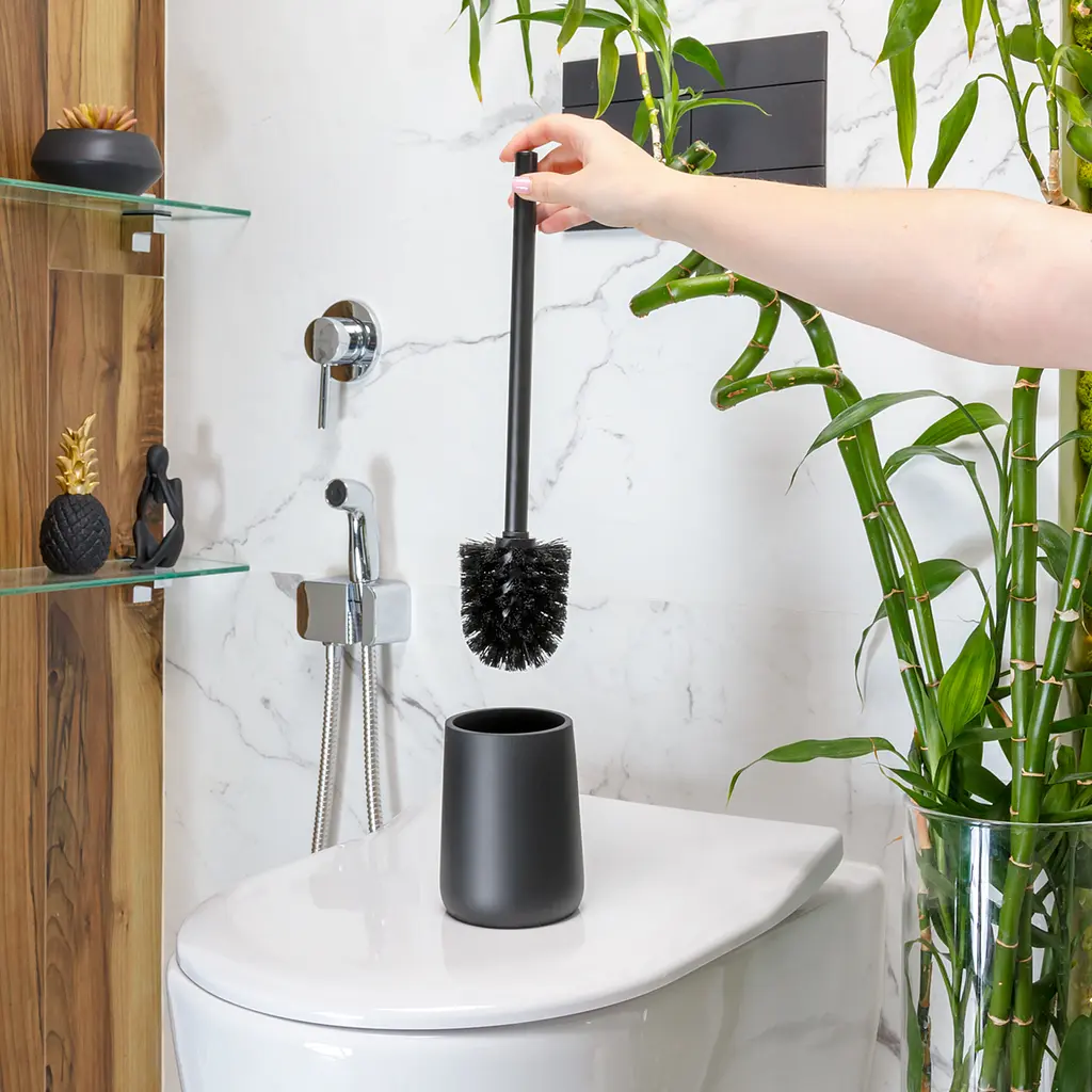 Набір аксесуарів для ванної кімнати МВМ My Home MVM-17 чорний (MVM-MH-17 BLACK) - фото 10