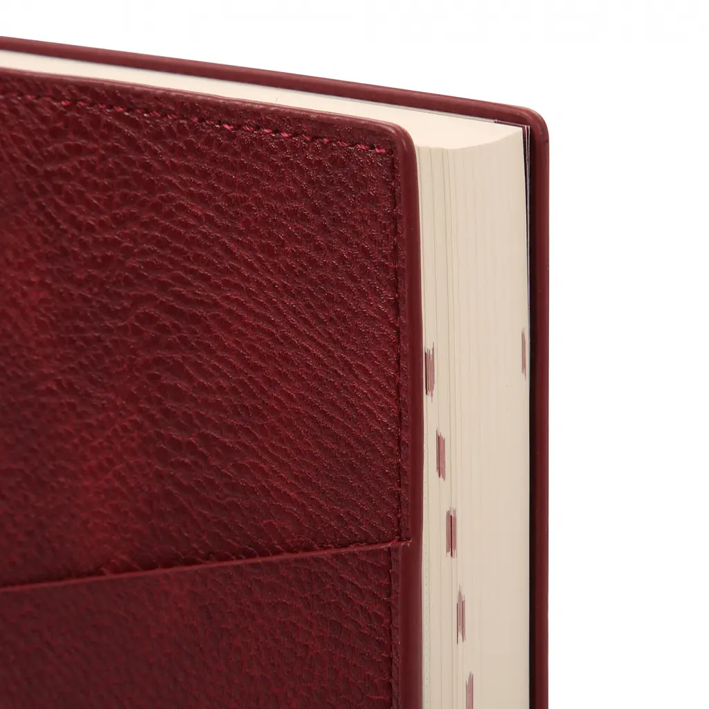 Щоденник-діловий записник А5 Leo Planner Credo 2026 інтегральний бордовий 368 сторінок (252645) - фото 6
