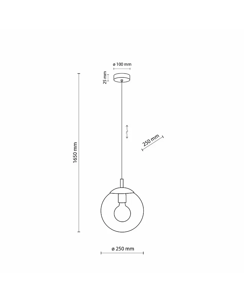 Подвесной светильник, люстра Tk Lighting 3266 Esme E27 1x15W IP20 Черный - фото 3