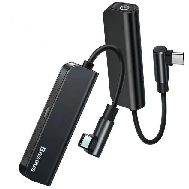 Адаптер Baseus L53 Type-C to 3.5 мм AUX Macbook support PD 18W - фото 2