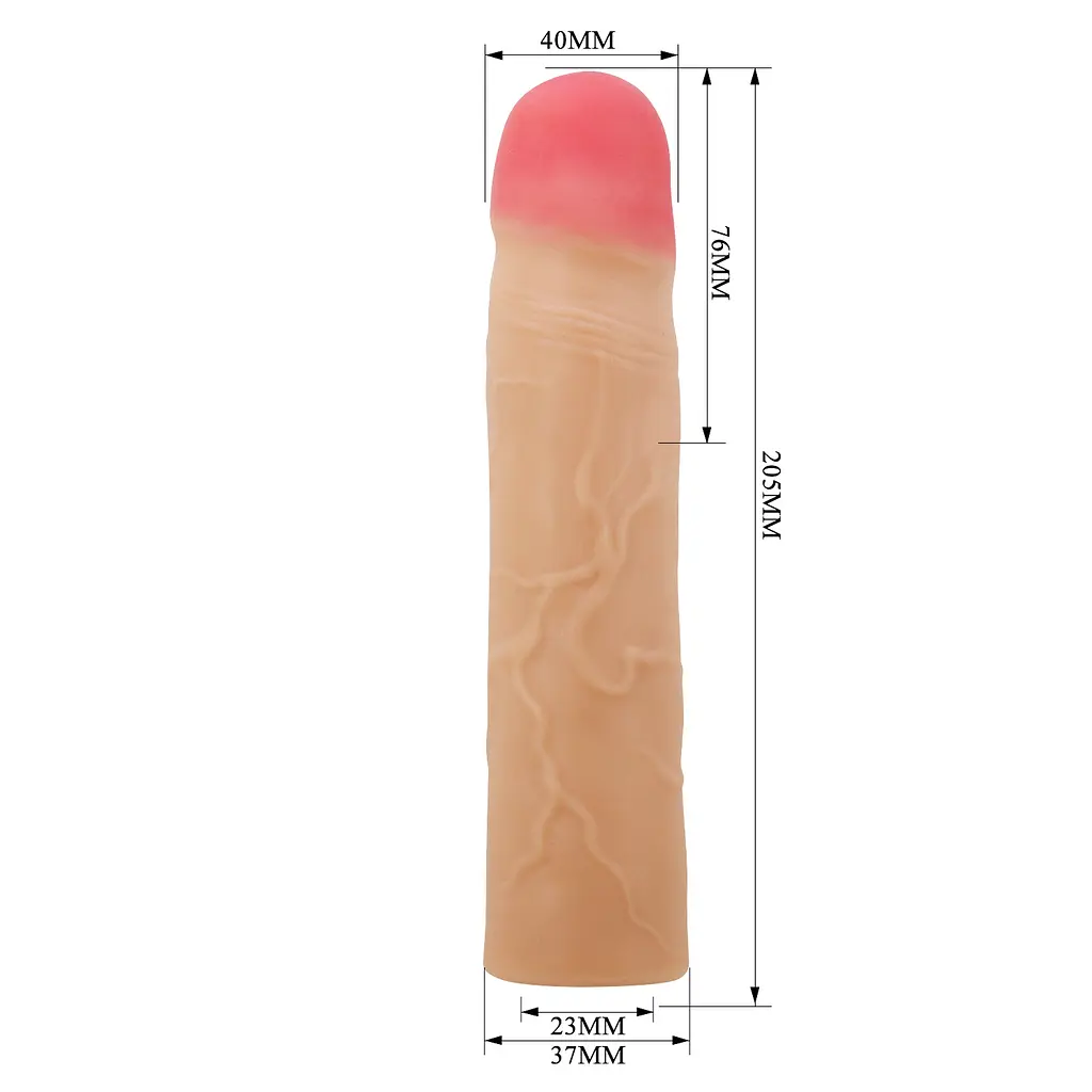 Насадка на пеніс PRETTY LOVE Kylian Flesh, Extend your penis lenghth 3 (76mm) PRETTY LOVE BI-026257 102746 - фото 8