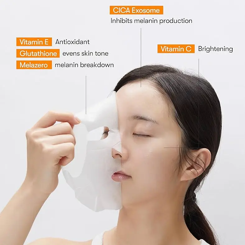 Освітлюючі маски зі спікулами та вітаміном С VT Cosmetics Reedle Shot Vita-Light Brightening Mask 30 шт. (VTC107) - фото 3