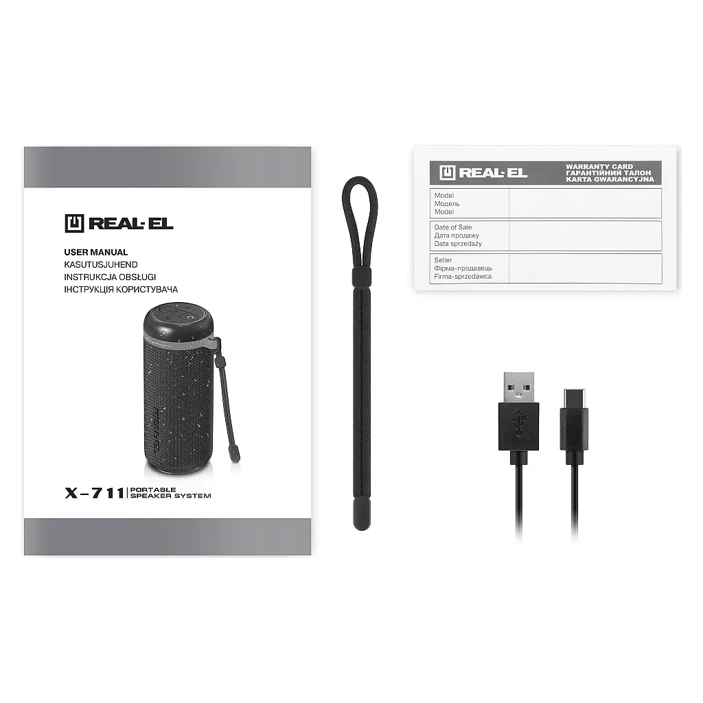 Акустична система REAL-EL X-711 Black (EL121600026) - фото 2