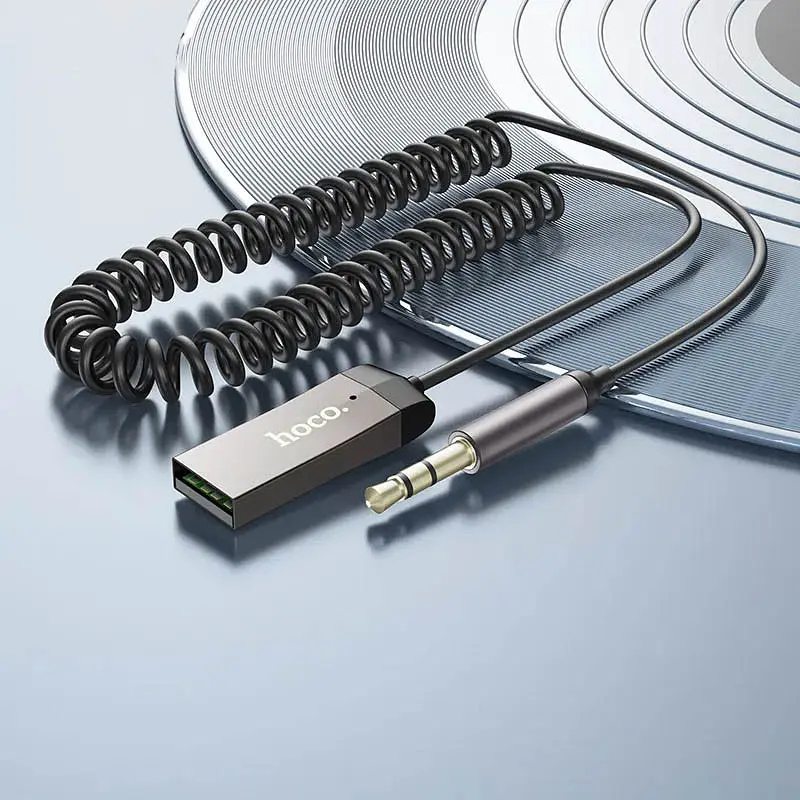 Аудио ресивер Hoco E78 Benefit Металлический серый - фото 5