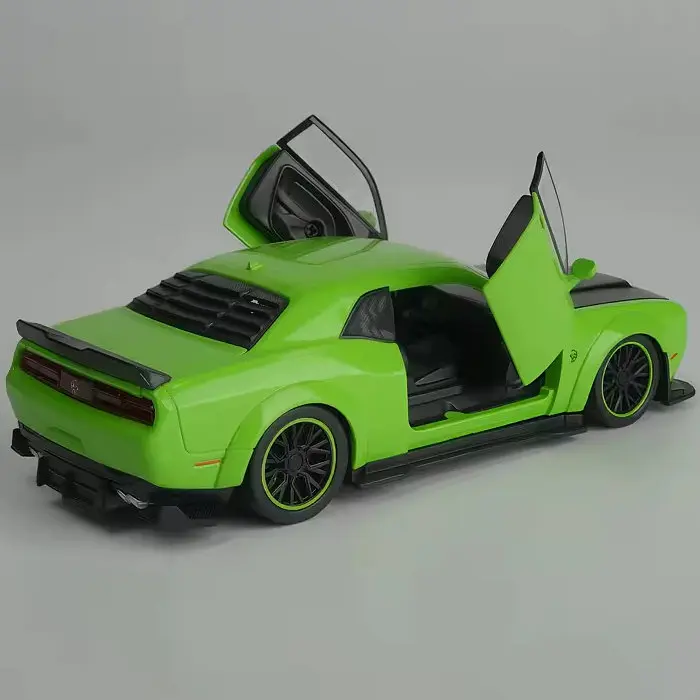 Колекційна металева модель автомобіля АвтоЕксперт Dodge Challenger SRT Hellcat з інерцією, світлом та звуком 1:32 - фото 6