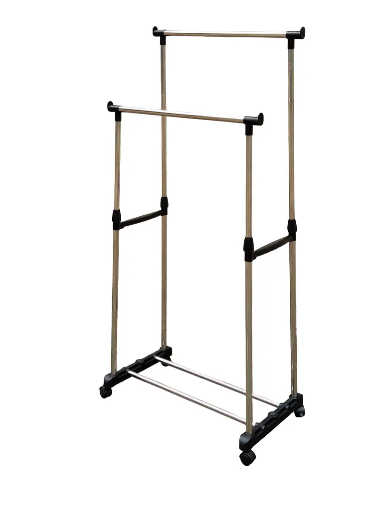 Стойка-вешалка для одежды Vezzer двойная не телескопическая 1.4 м (VZ8031) - фото 2