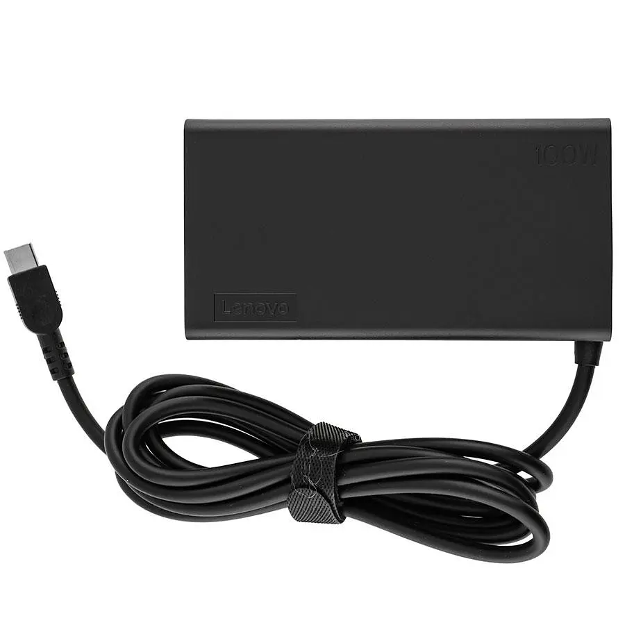 Блок живлення для ноутбука LENOVO TYPE-C 100W Чорний RECTANGULAR - фото 2