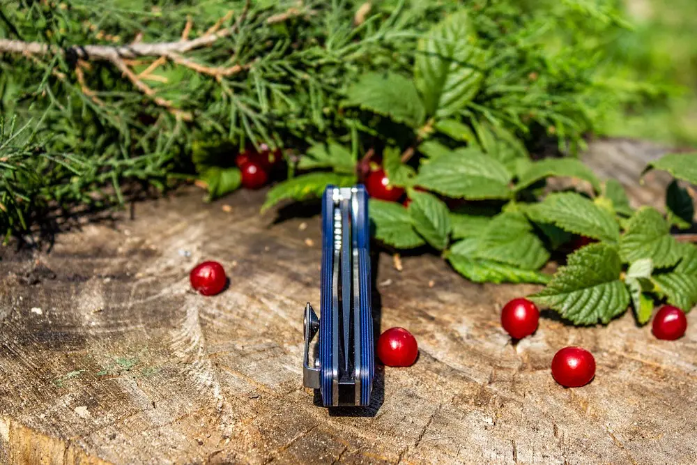 Ніж складаний туристичний Ruike Fang P105-Q, (9.2 см) 14C28N/G10 синій - фото 5