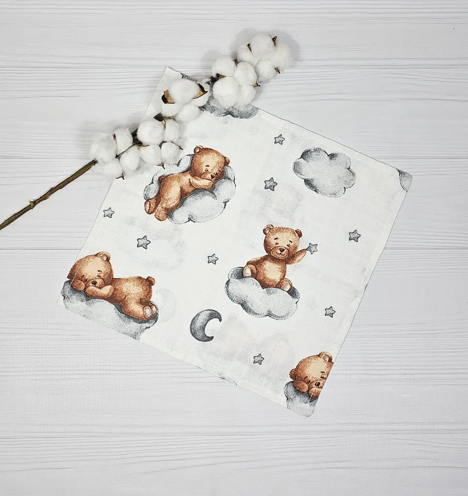 Набір з 4 муслинових серветок a.l.babybox Лісова мелодія - фото 3