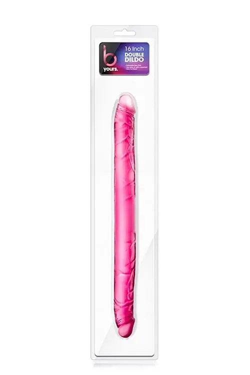 Двосторонній фалоімітатор B Yours 16 Inch Double Dildo 40.6 см рожевий - фото 4
