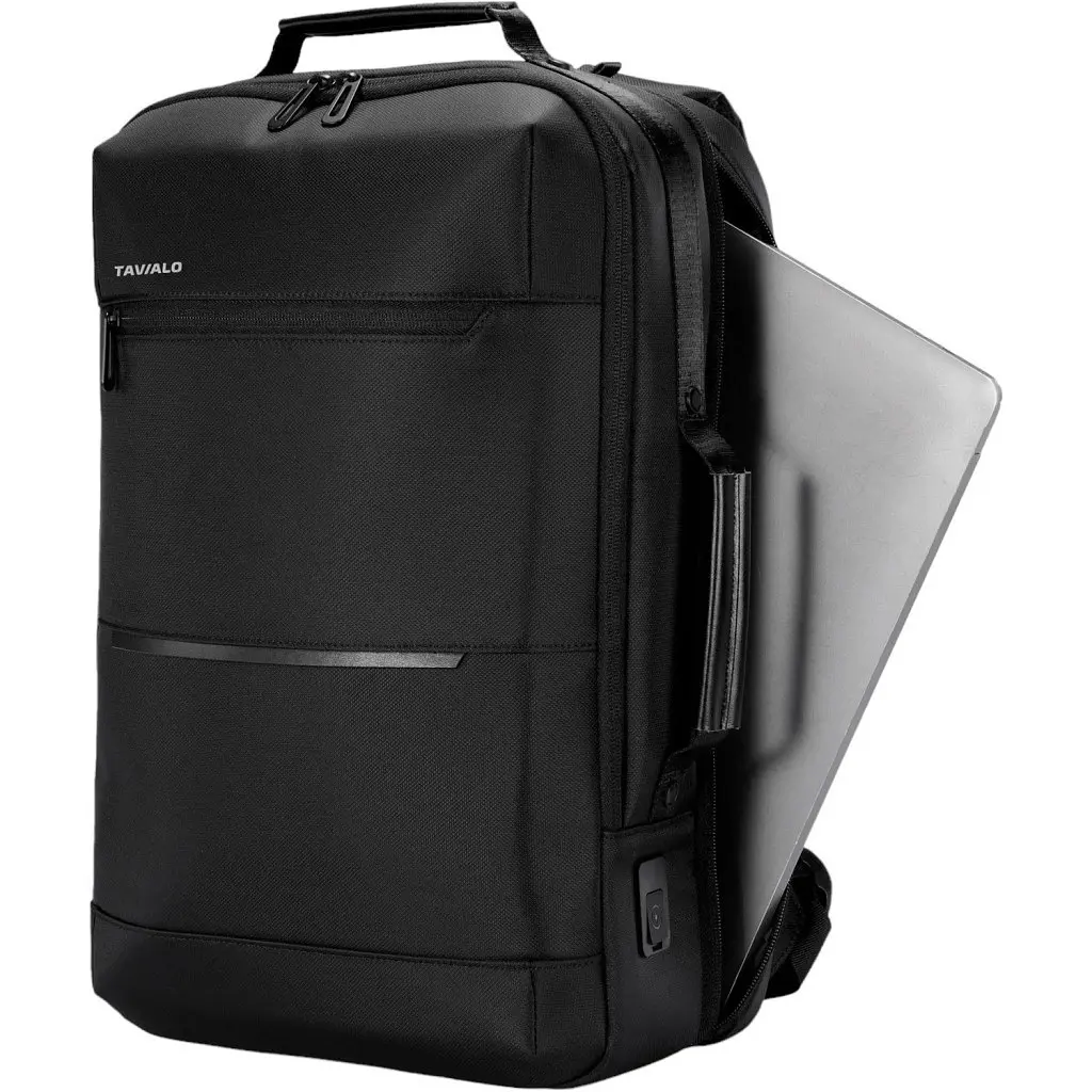 Рюкзак для ноутбука Tavialo 15.6" Smart TB20-2 black, 20л, 45х29х16,5см (TB20-224BL) - фото 3