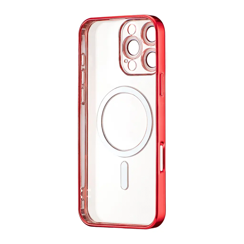 Чохол Ductil Metallic Edge with MagSafe (Protected Camera & Lens) iPhone 16 Pro Max Red - фото 3