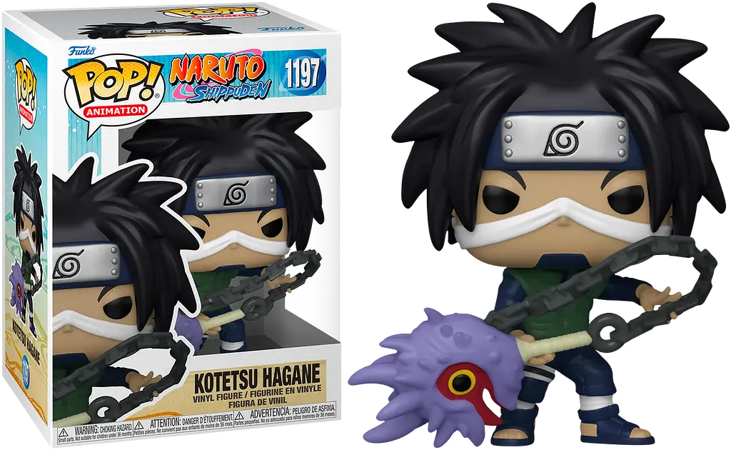 Фигурка Funko Pop Фанко Поп Фанко Поп Naruto Kotetsu Hagane w/Weapon Наруто Котецу Хагане 10 см NA KH 1197 - фото 2