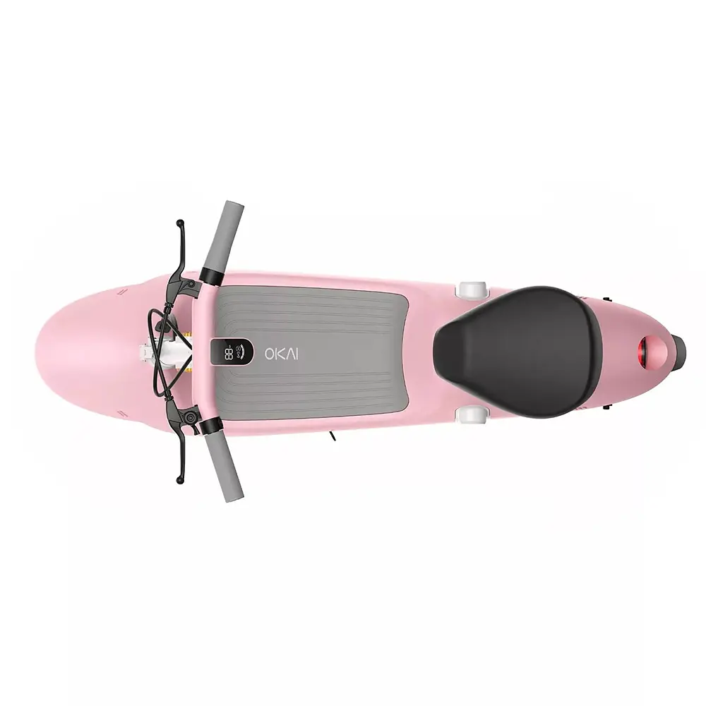 Електросамокат з сидінням OKAI Ceetle PRO EA10C Pink 10', 350(900)W, 25Km/h, 10.4Ah, 55Km, 20%, NFC, App.29kg (EA10C-P) - фото 4