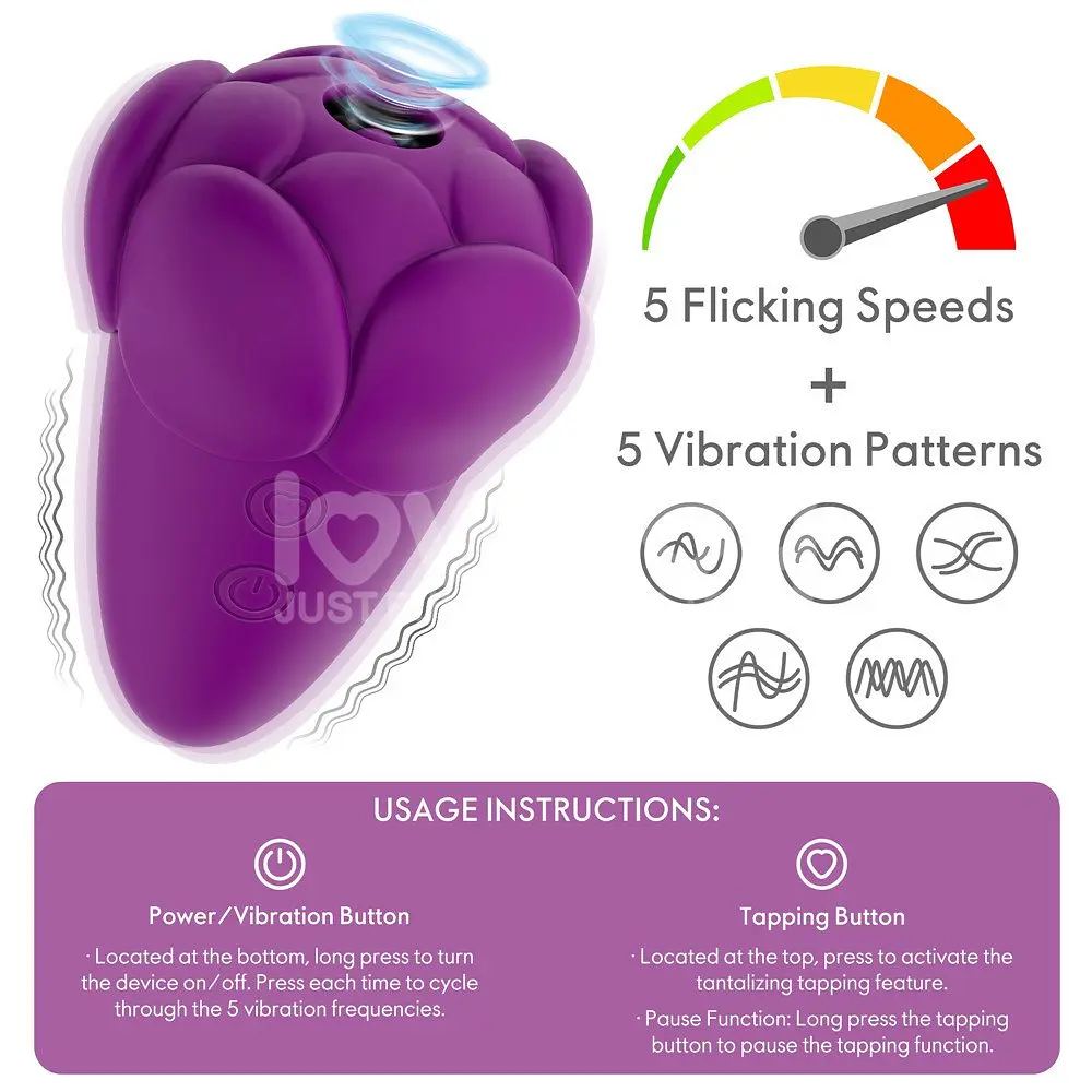 Вибратор для клитора Love Toy Flicker 9.7 см (фиолетовый) - фото 23