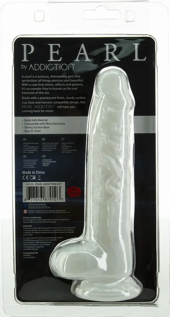 Фалоімітатор Addiction Pearl 8.5 Dildo, 21.6 см + віброкуля в подарунок - фото 7