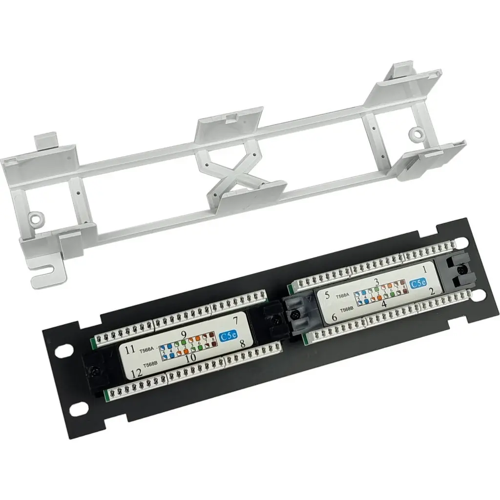 Патч-панель настінна 12 портів 5e UTP Eserver (WT-2180-Dual) - фото 2