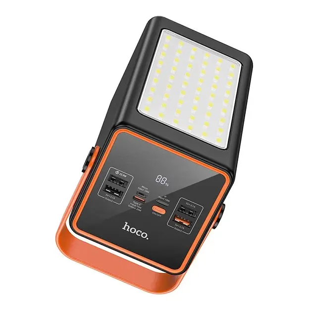Повербанк з ліхтарем 90000 mAh 22.5 W Hoco J107 Super 333Wh PD20 W 4xUSB / Type-C / MicroUSB - фото 3