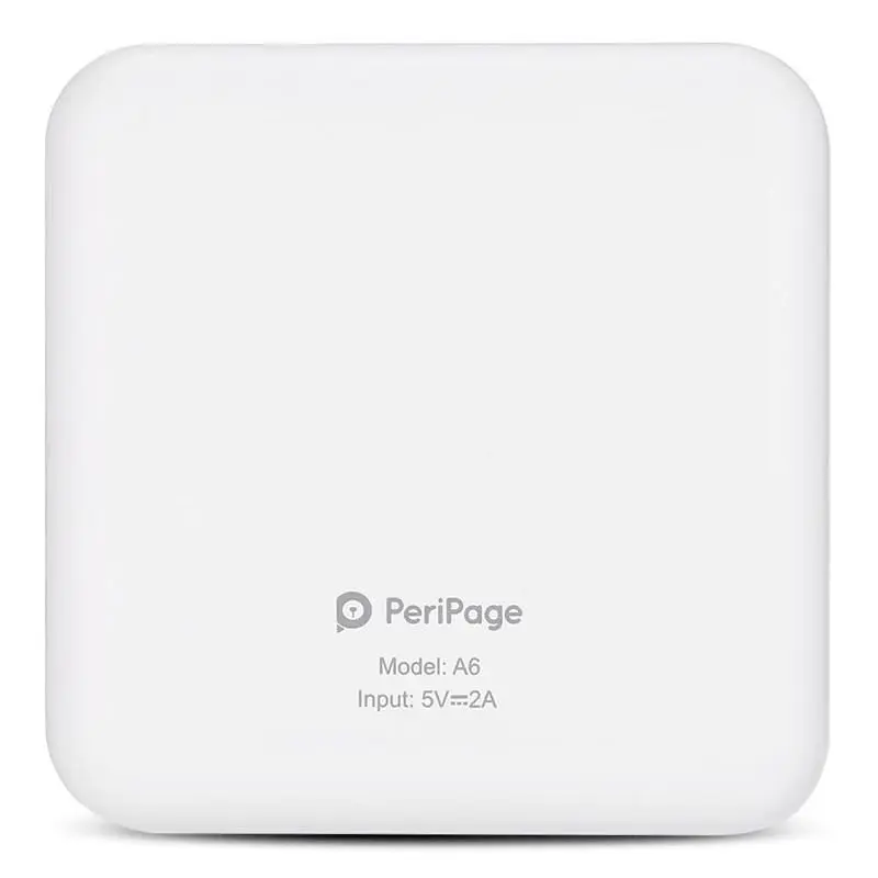 Портативний bluetooth термопринтер для смартфона PeriPage A6, білий (100334) - фото 5