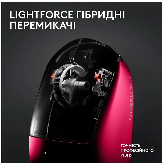 Миша Logitech G PRO X SUPERLIGHT 2 LIGHTSPEED Gaming, Magenta (910-006797) - фото 2