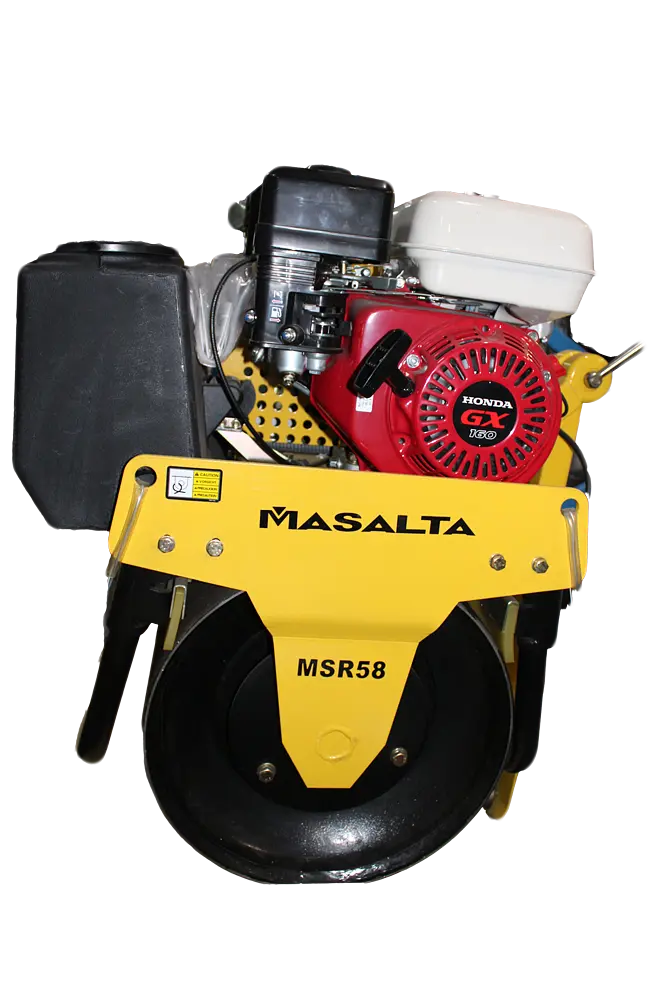Каток вібраційний одновальний з баком для води Masalta MSR58H (28.5 кН, 580 мм, 185 кг) - фото 3