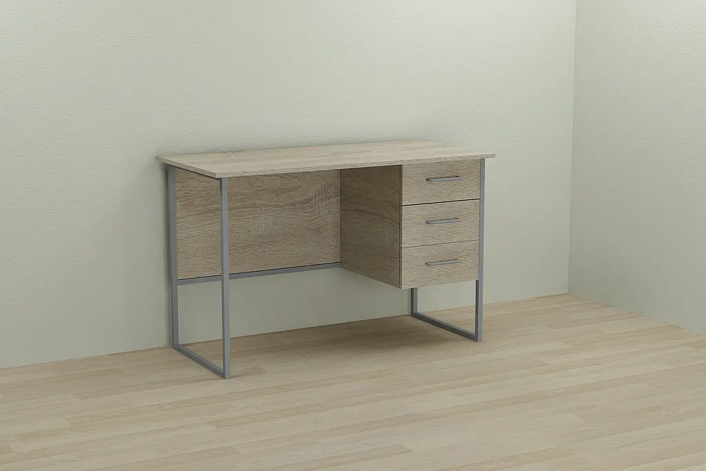 Комп'ютерний стіл Ferrum-decor Гаррі 75x120x60 сірий ДСП Дуб Сонома 16мм (FRD-101452) - фото 3