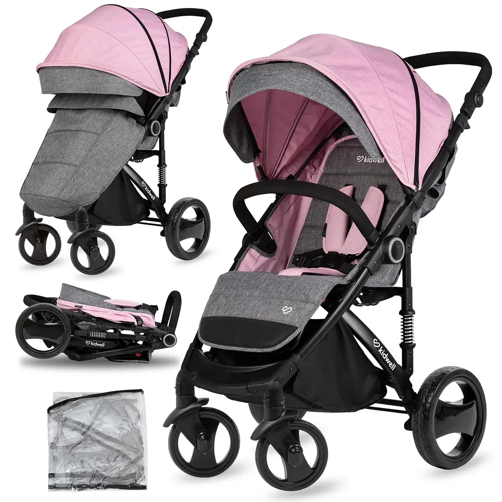 Прогулянкова коляска Kidwell Carell Pink - фото 2
