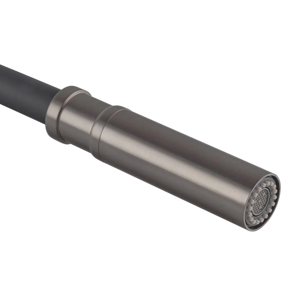 Смеситель для кухни Koer KI-70026-07 с черным силиконовым изливом KR5211 Графит - фото 6