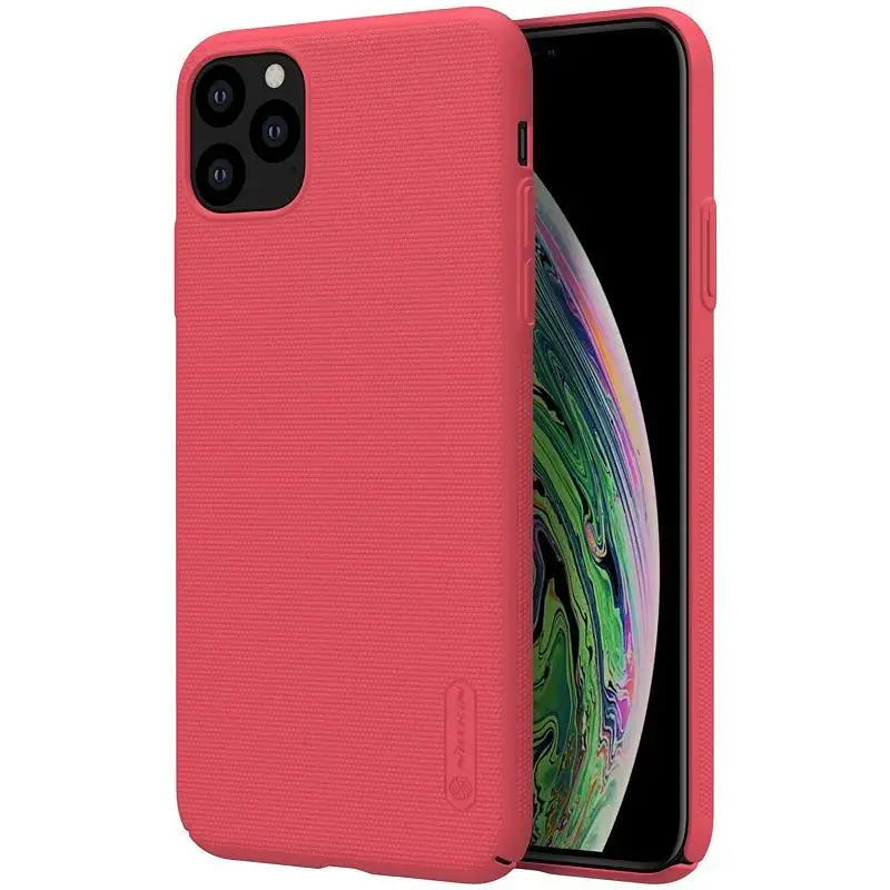 Чехол-накладка Nillkin Super Frosted Shield Case Apple iPhone 11 Pro Red - фото 3