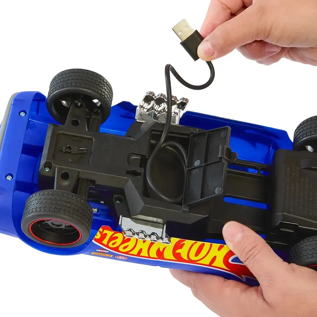 Машинка на радиоуправлении Hot Wheels Rodger Dodger 1:16 увеличенная (HTP54) - фото 4