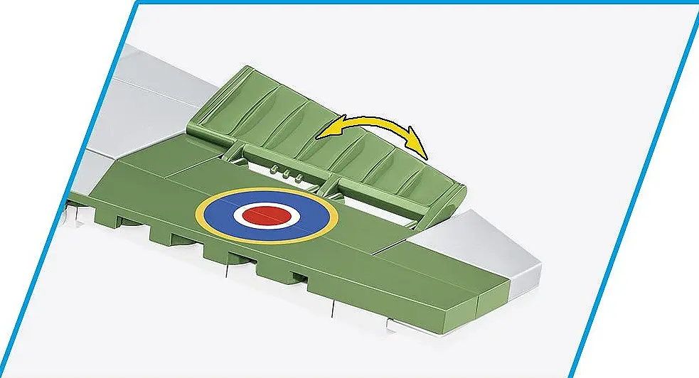 Конструктор детский самолет Spitfire Mk. XVI Bubbletop COBI 5865 - фото 5