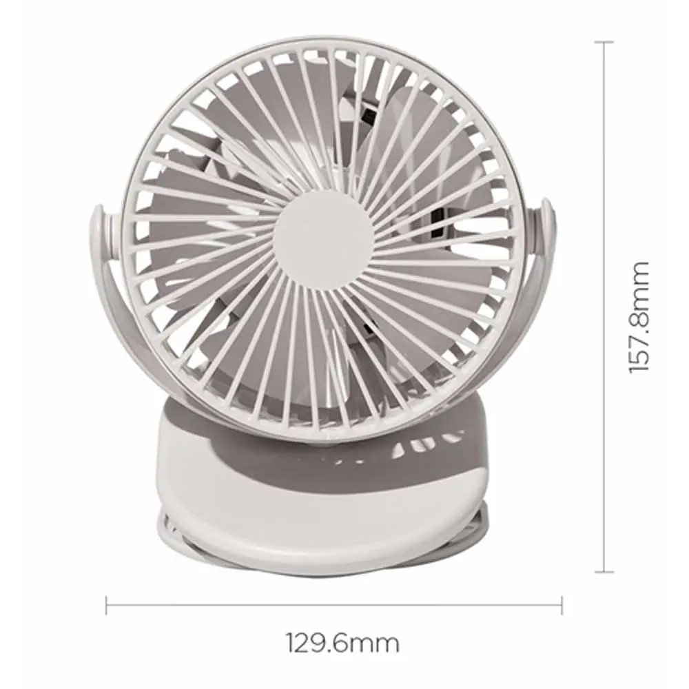 Портативний вентилятор Xiaomi SOLOVE Clip Fun F3 Silver - фото 3