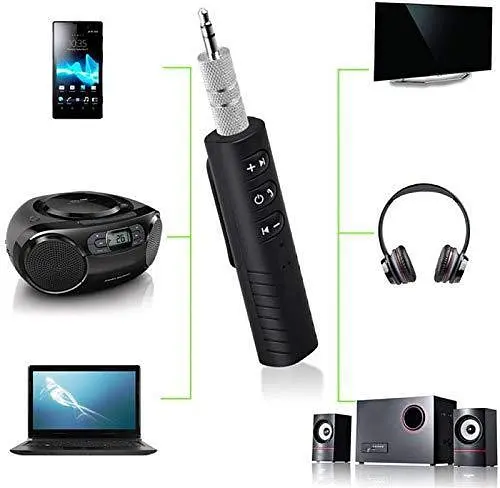 Адаптер ресивер Bluetooth бездротова передача звуку AUX MP3 WAV акумуляторний ver 4.1 AX-03 mini - фото 2