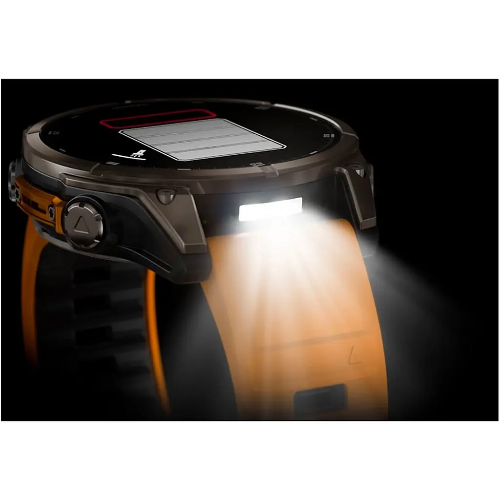 Смарт-годинник Garmin Fenix 8 AMOLED Sapphire 47mm Titanium with Spark Orange/Graphite Silicone Band (010-02904-10) [115077] - фото 11