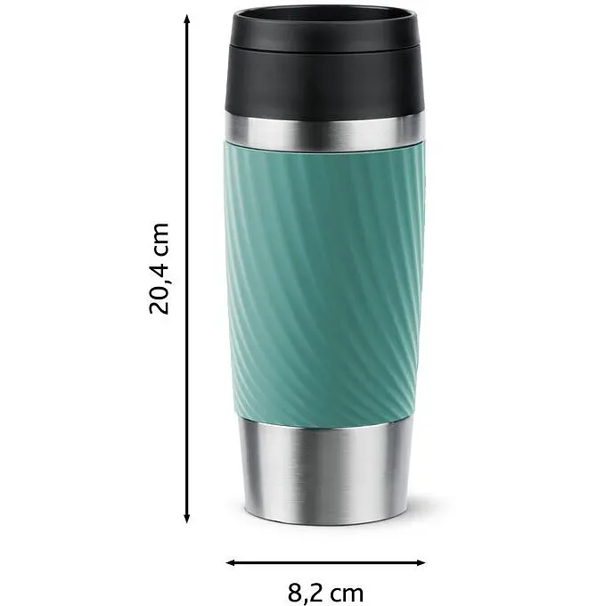 Термочашка Tefal Travel Mug Classic Twist 360 мл зеленая (N2024310) - фото 3